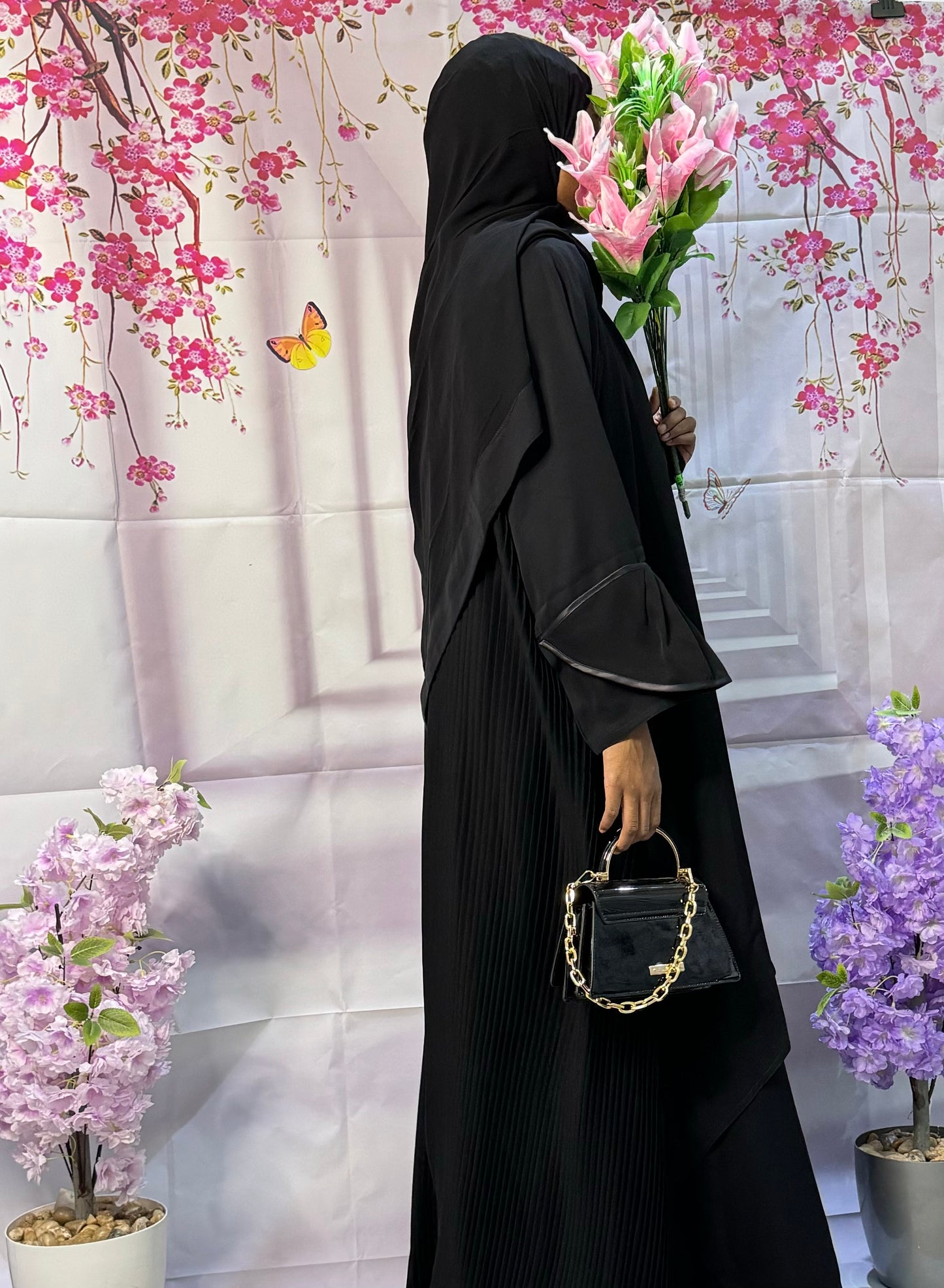 Sayf Abaya - Pleated Back