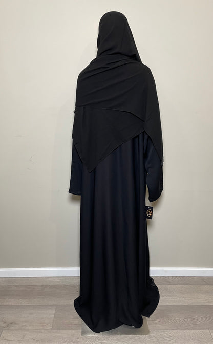 Fatimah Snap Pleated Abaya